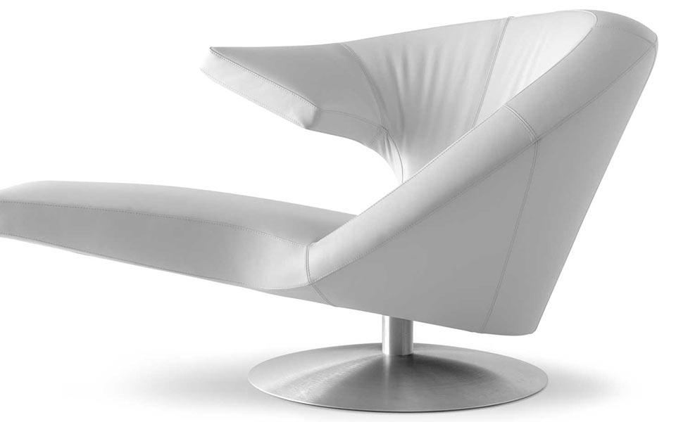 Weißer Designer-Sessel von Leolux