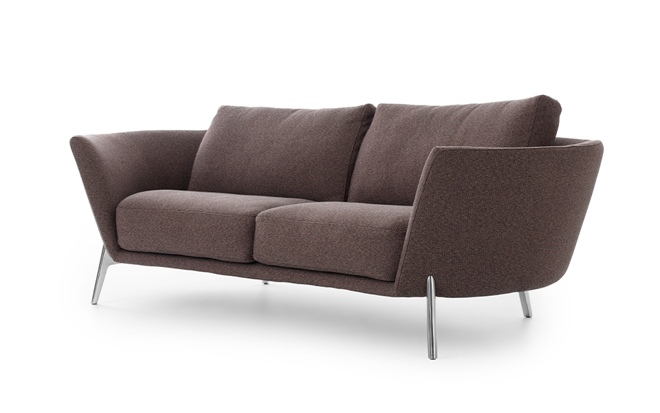 Designersofa im Fabric-Brown Look von Leolux